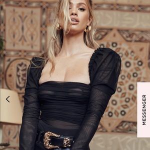 House of CB’s black EMME bodysuit Size XS